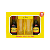 Estojo 2 Miniaturas Licor Beirão + 2 Copos de Shot